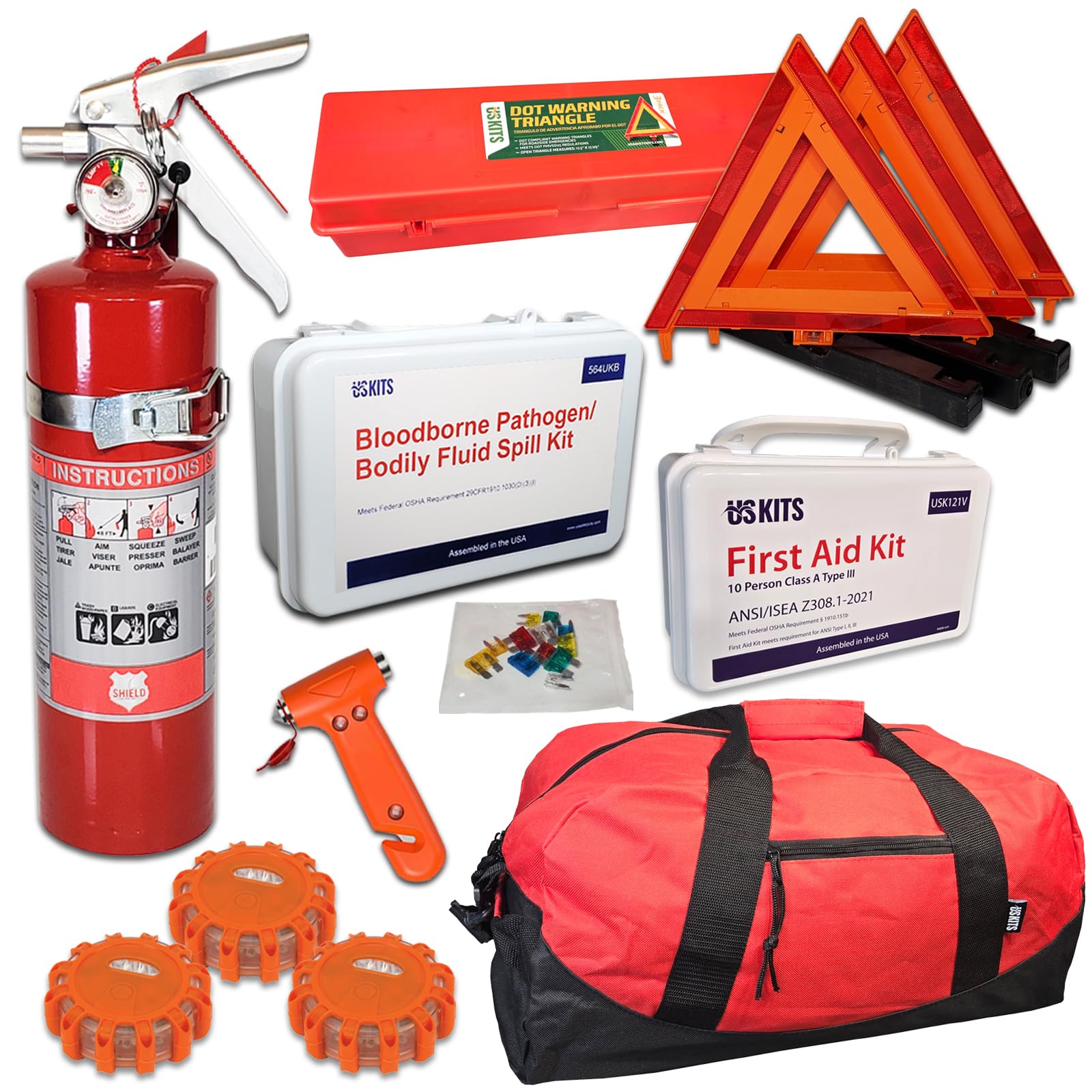 Amazon.com: USKITS DOT Compliant NEMT Kit for Buses, Vans, Taxi